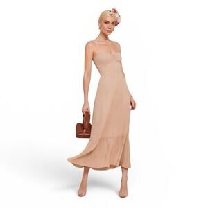 petites yesenia silk dress Reformation Yesenia Silk Dress by Reformation